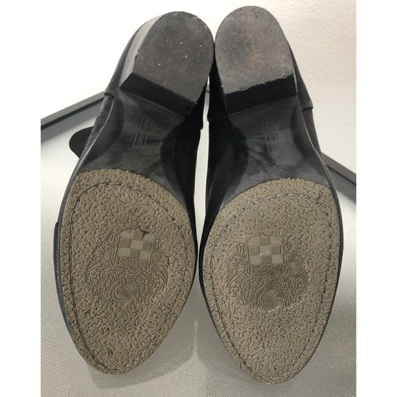 Vince Camuto Black Hadley Leather Heeled Bootie - Picture 4 of 7